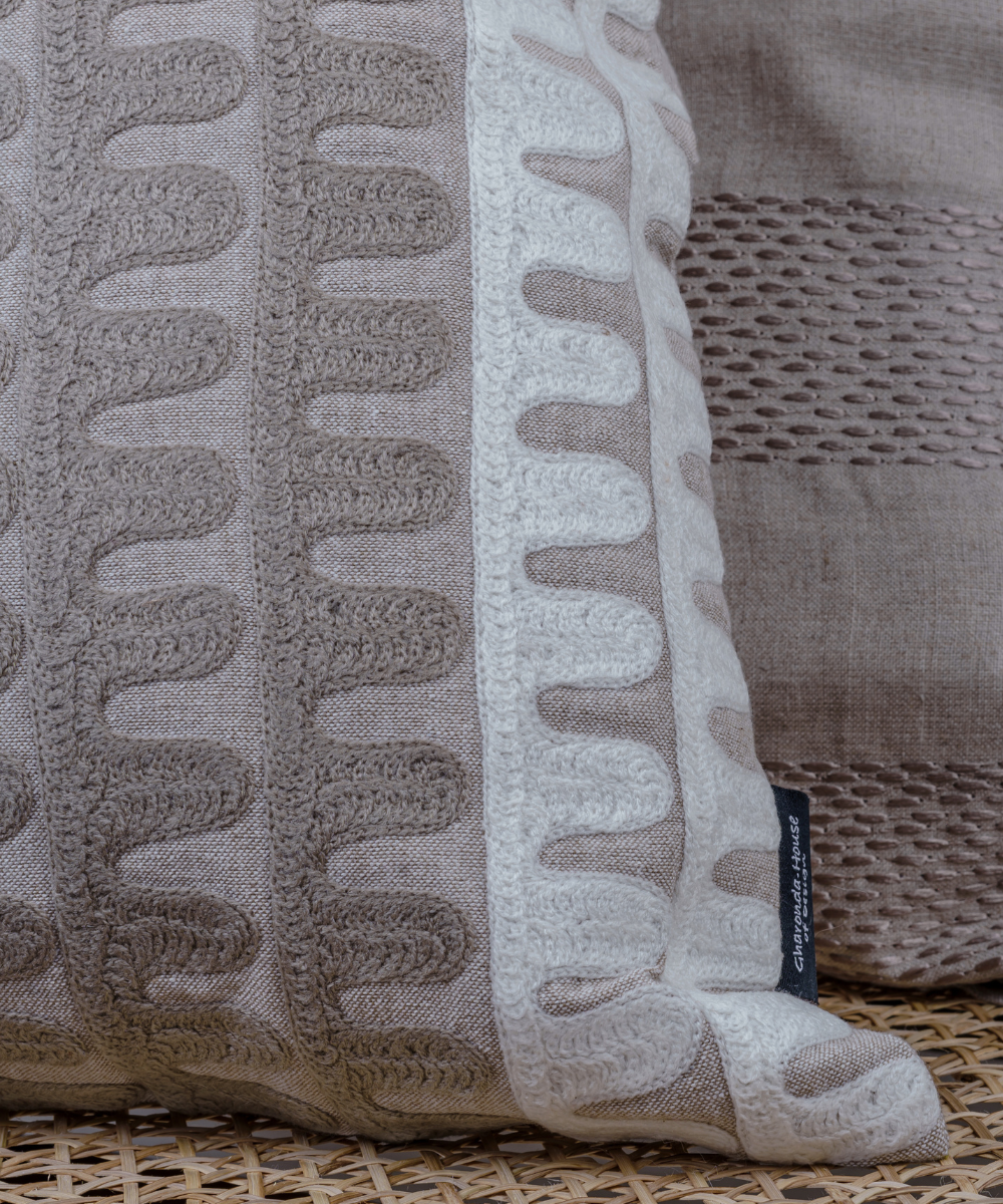 Loop Weave Cushion - Grey