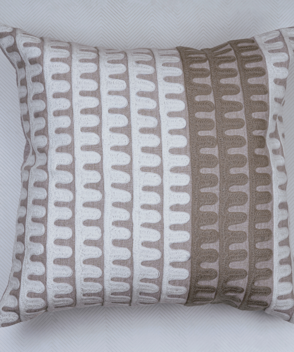 Loop Weave Cushion - Grey