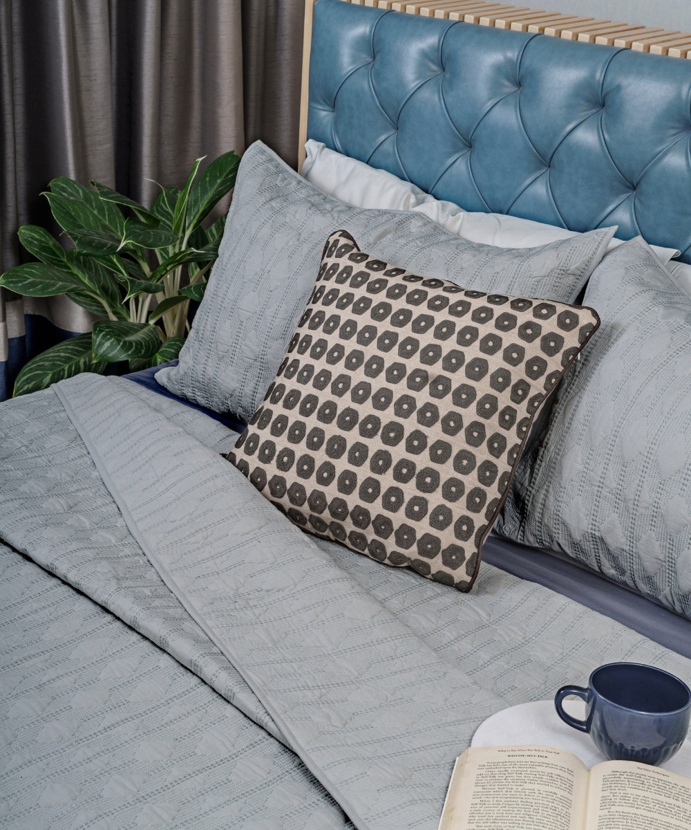 Almas Bed Spread - Grey