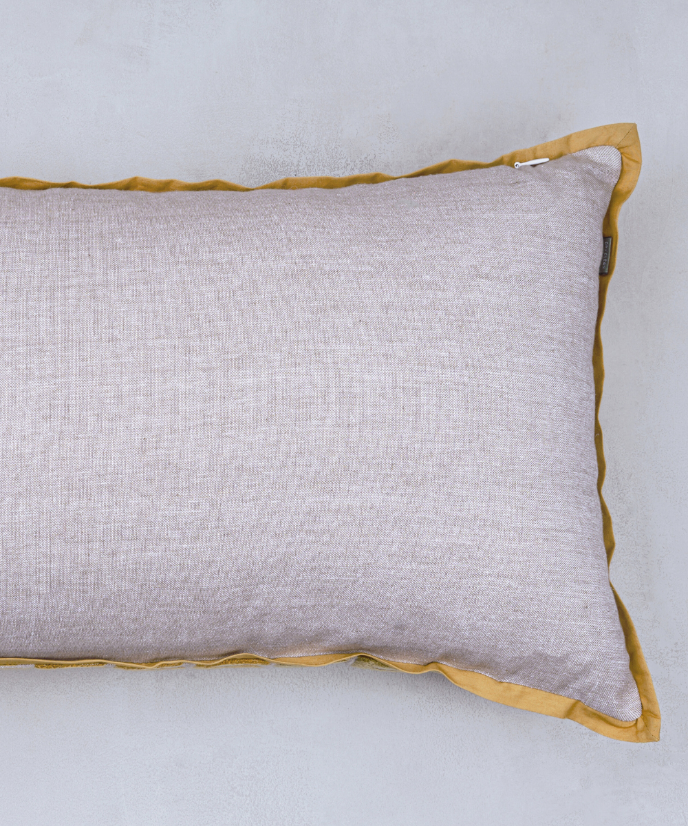 Loop Weave Cushion - Yellow